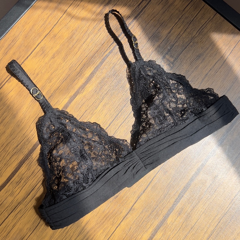 Stella McCartney Black Lace Bra